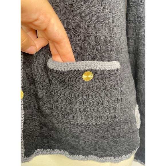 Trina Turk Wool Knit Button Down Cardigan - Picture 7 of 13